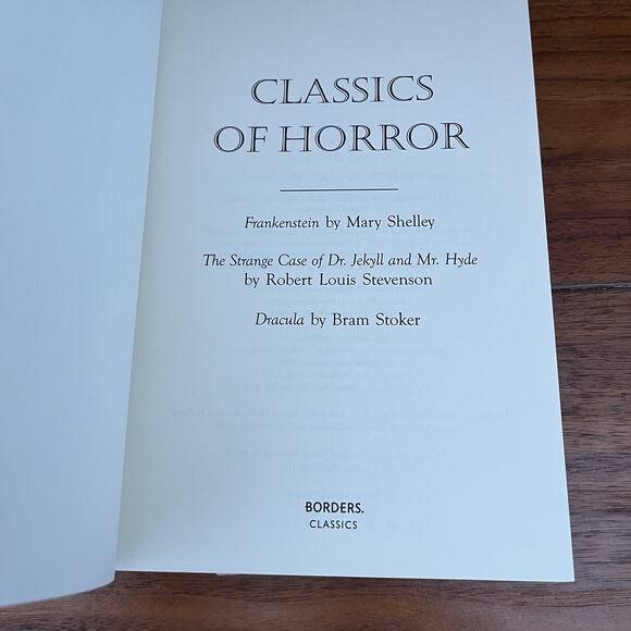 Classics Of Horror Leather Bound Hardcover Book Borders Classics 2003 - Picture 6 of 11